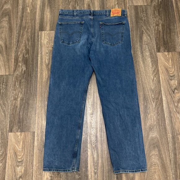 Levi's 505 Jeans Men's 40x32 Medium Wash Regular Fit Stretch Denim - Picture 3 of 9